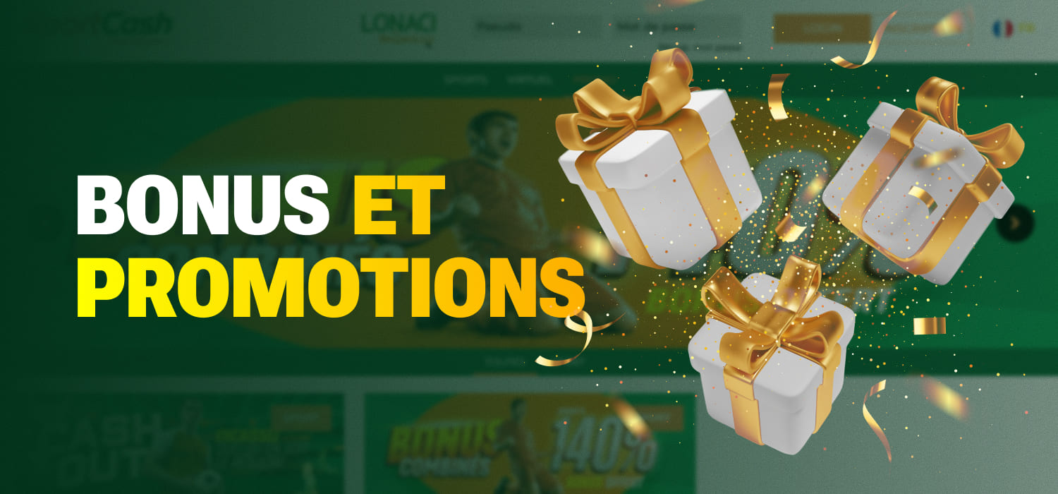 bonus et promotions